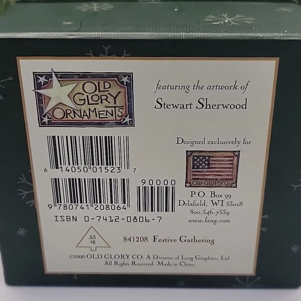 Old Glory Snowman Ornament 